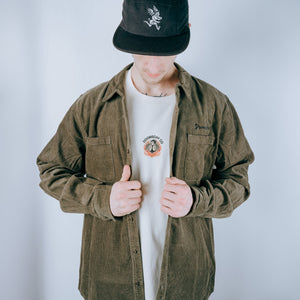 Essential Corduroy Shirt - Army Green