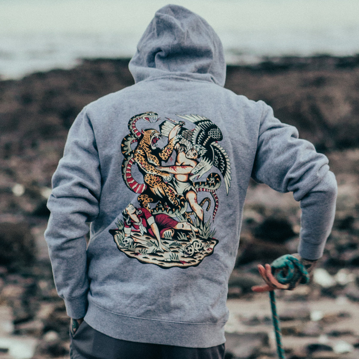 Battle Royale Hoodie - Grey