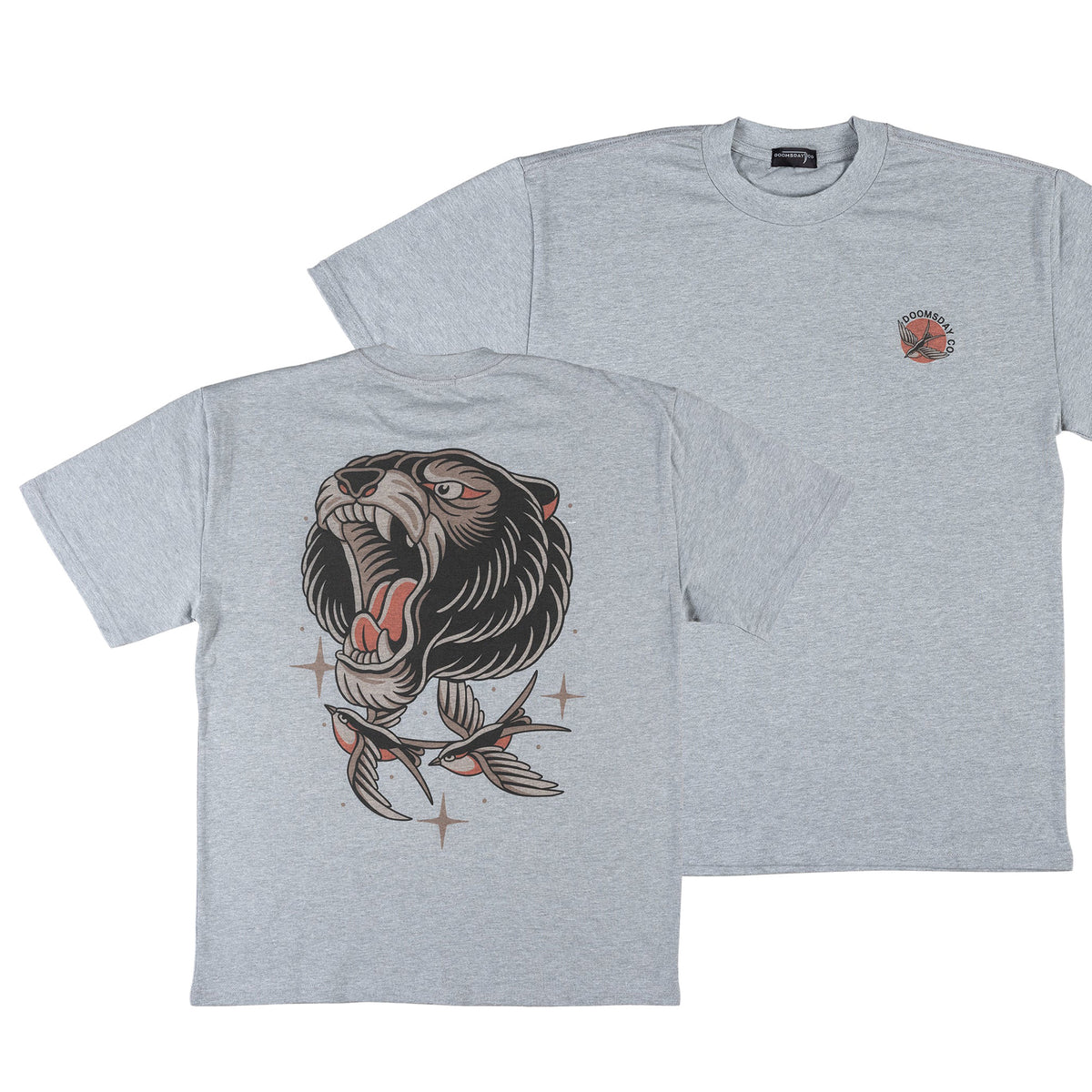 Bear Heavy T-shirt - Grey