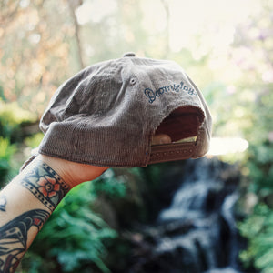 Brown + white Cord Rope Cap