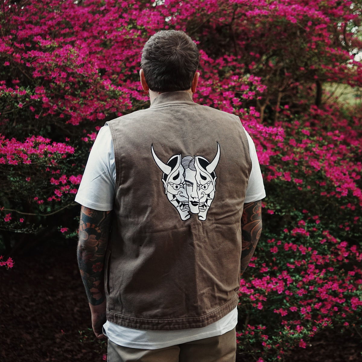 Canvas Heavy Hanya Vest Brown