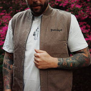 Canvas Heavy Hanya Vest Brown