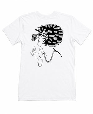 Butterfly Lady White T-Shirt