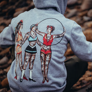 Circus Ladies Grey Hoodie