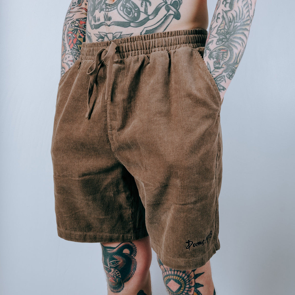 Doomsday Corduroy Shorts - Brown