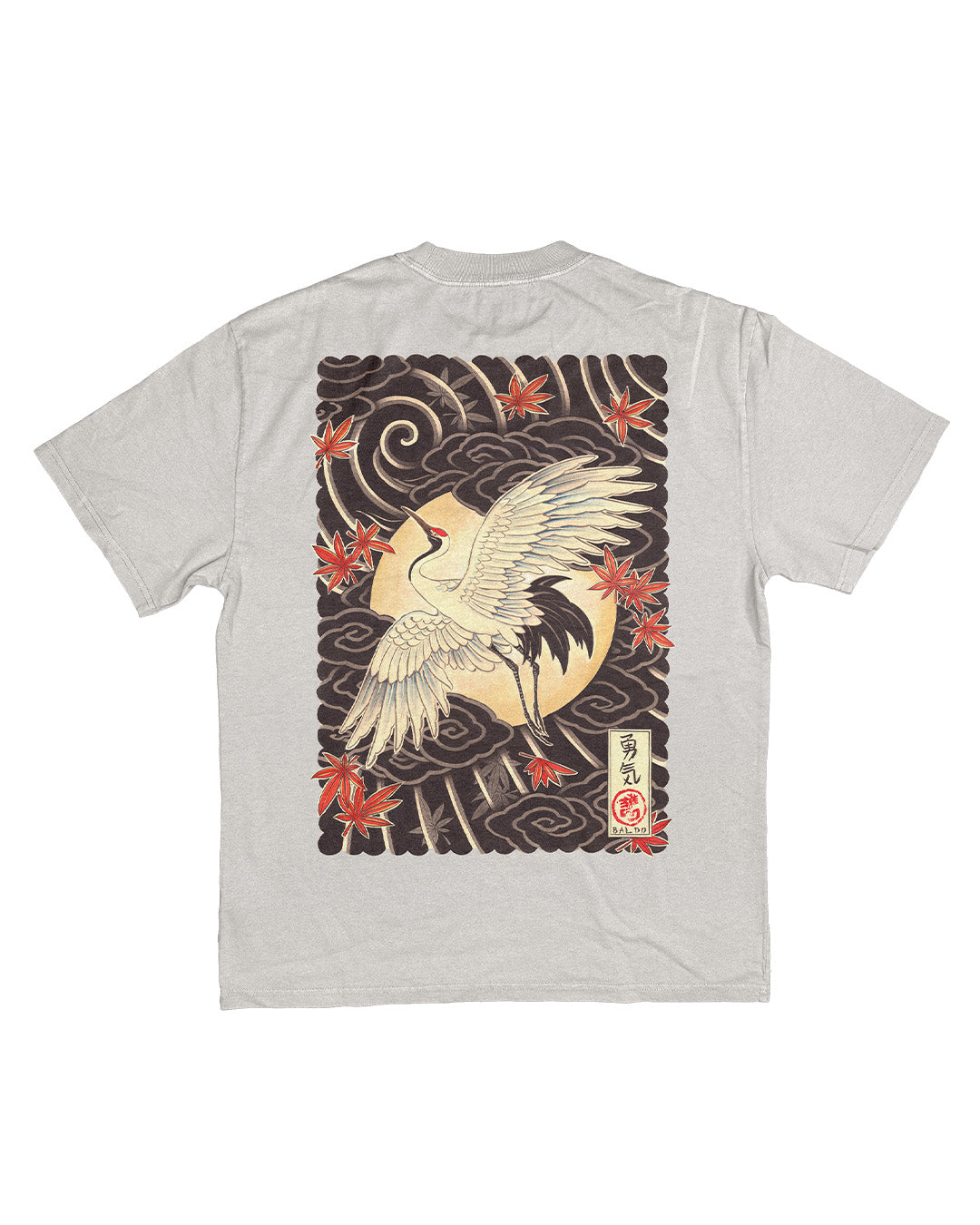 Crane Heavy Faded Bone T-Shirt