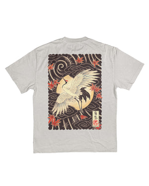 Crane Heavy Faded Bone T-Shirt