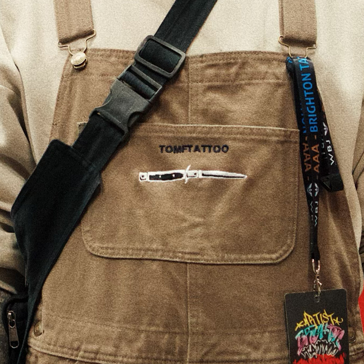 Death Before Dishonour Dungarees - Walnut