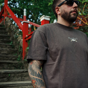 Doberman Heavy Tee in Faded Brown