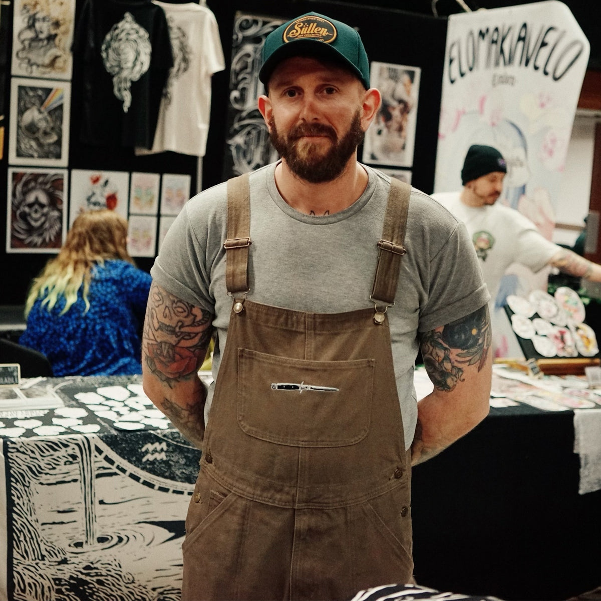 Death Before Dishonour Dungarees - Walnut