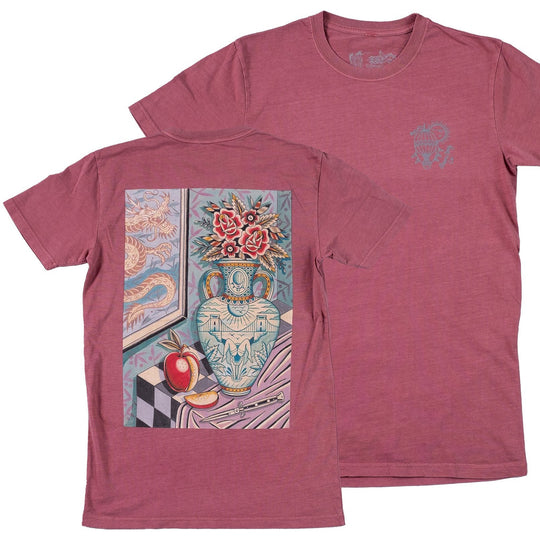 Vase Faded Red T-shirt