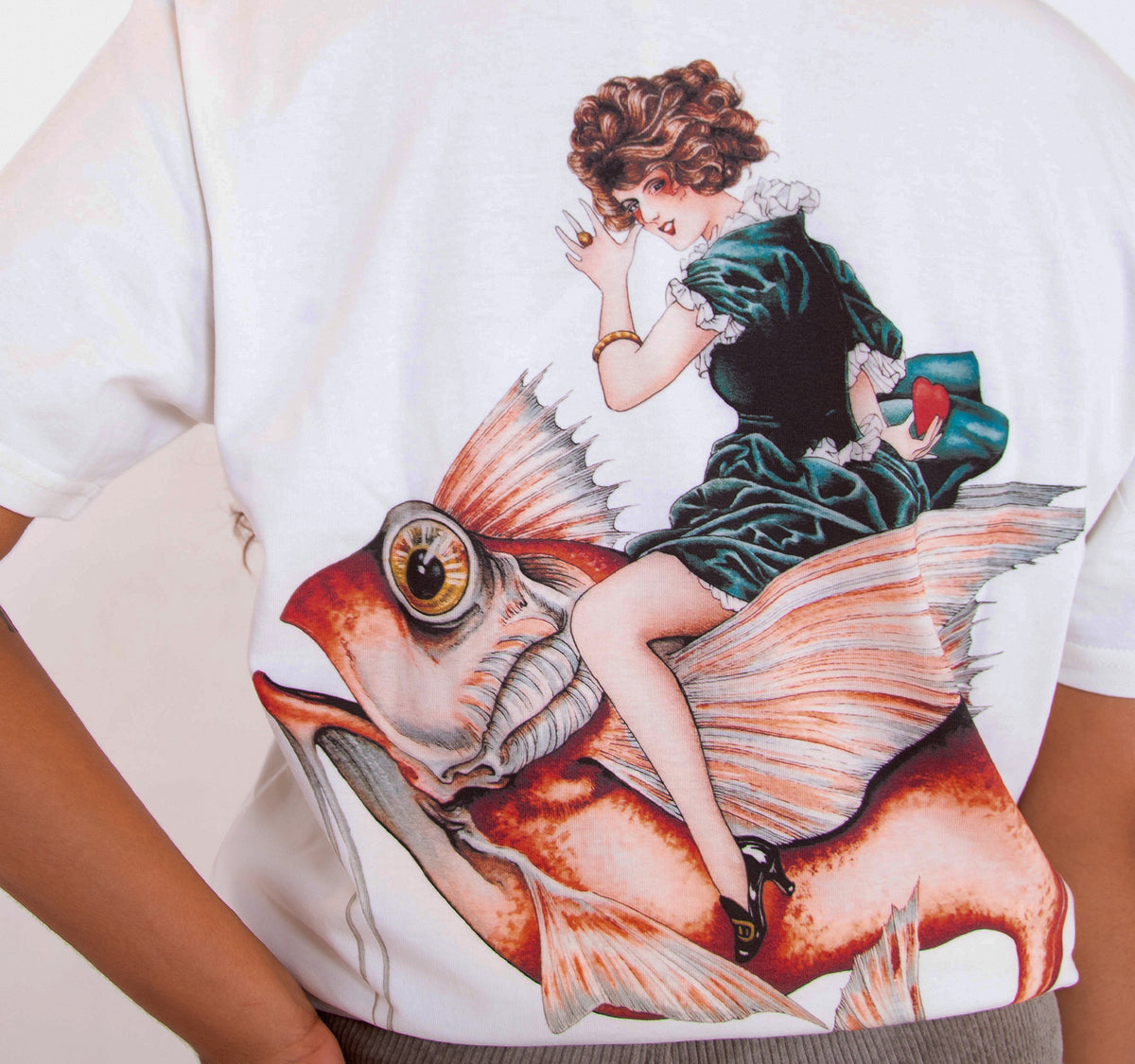 Pain1666 Fish Off White T-shirt