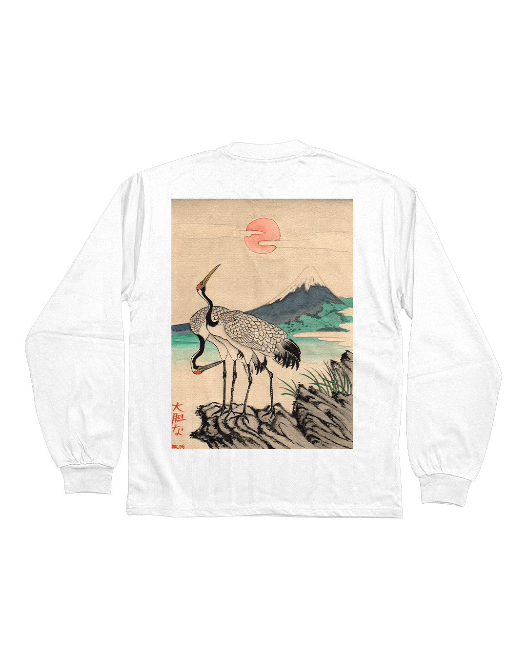 Baldo Mount Fuji White Heavy Long Sleeve