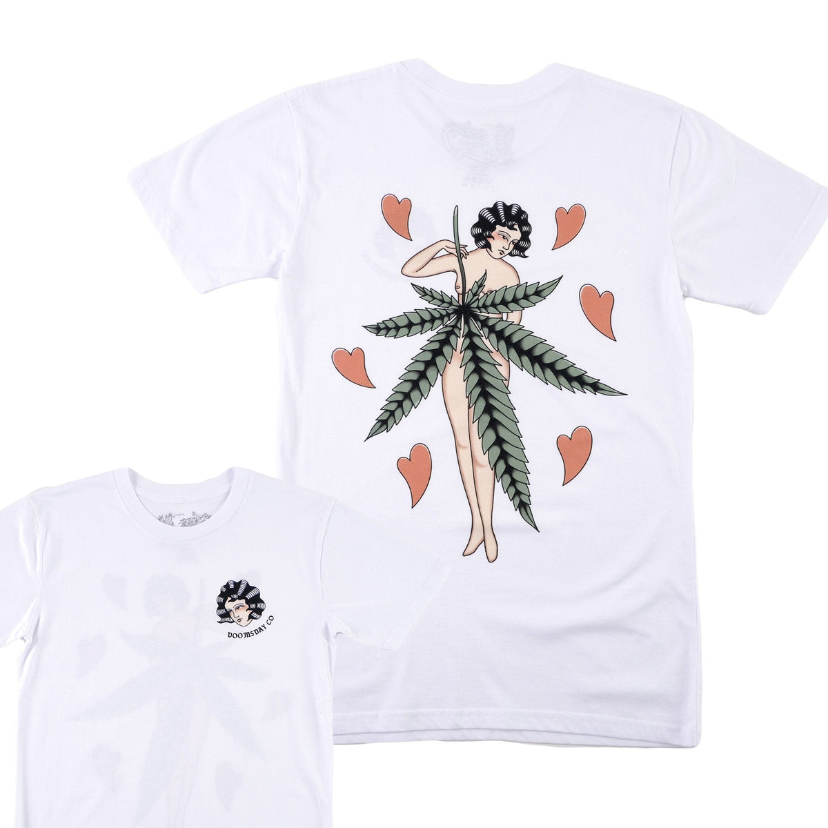 Ganja Lady T-shirt White