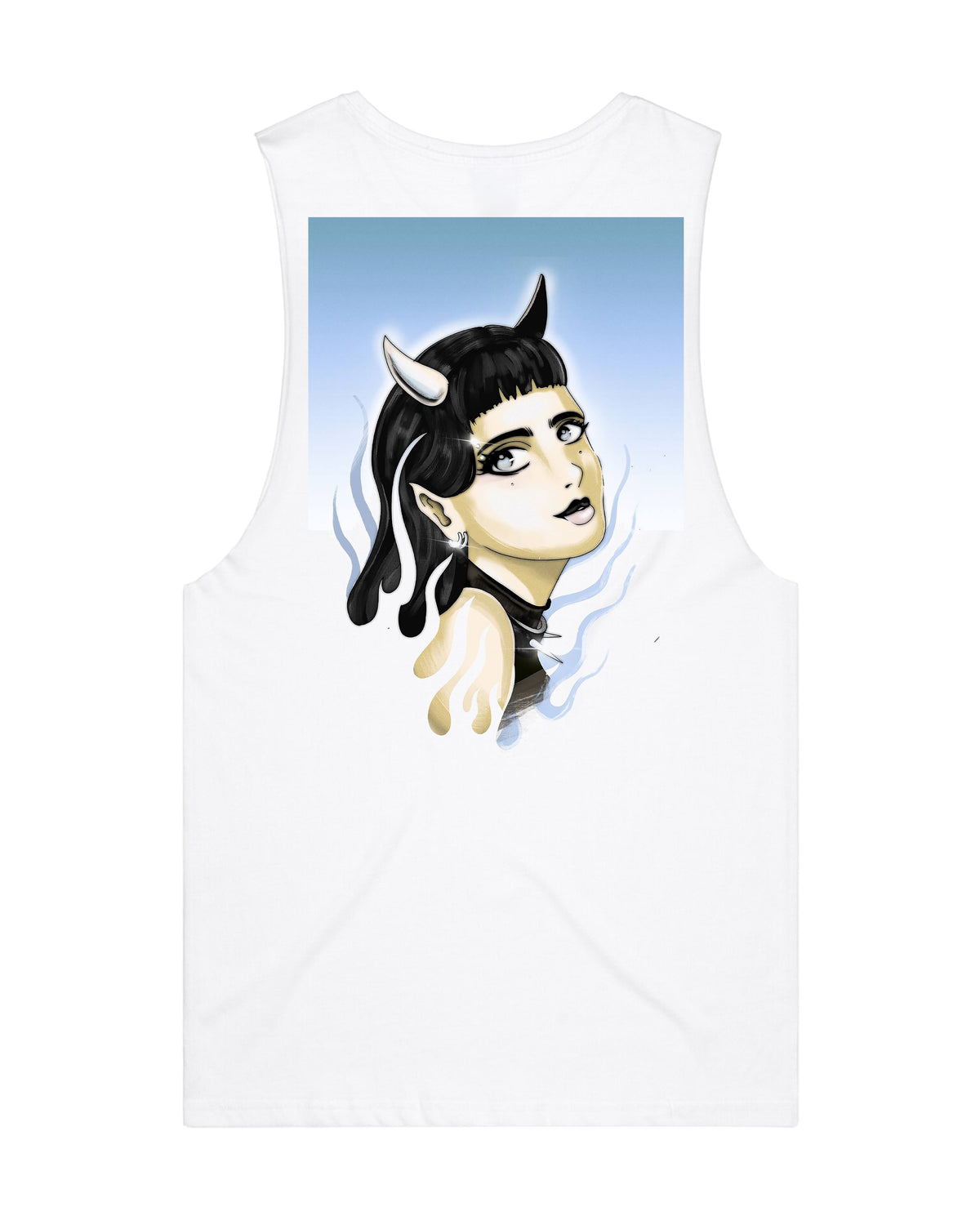 Alt Girl White Vest