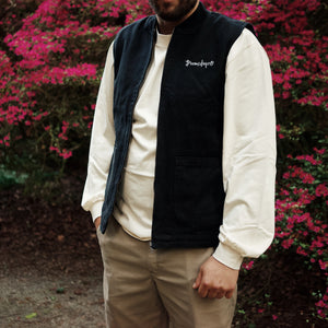 Canvas Heavy Hanya Vest Black
