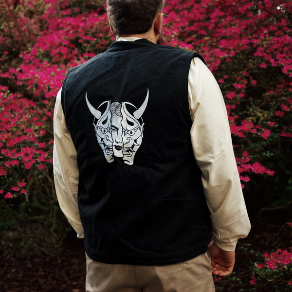 Canvas Heavy Hanya Vest Black
