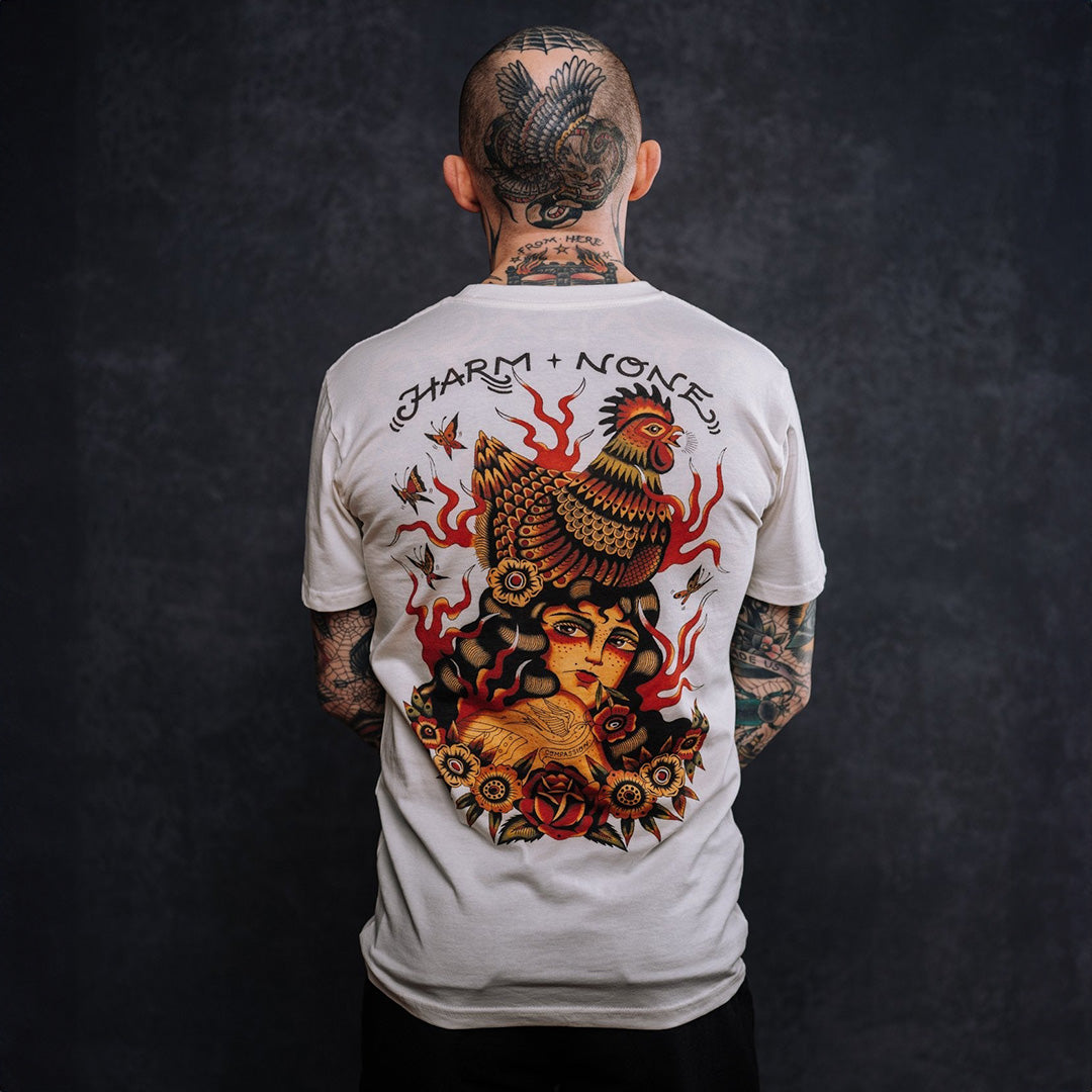 Samantha Fung Harm None Off White T-shirt