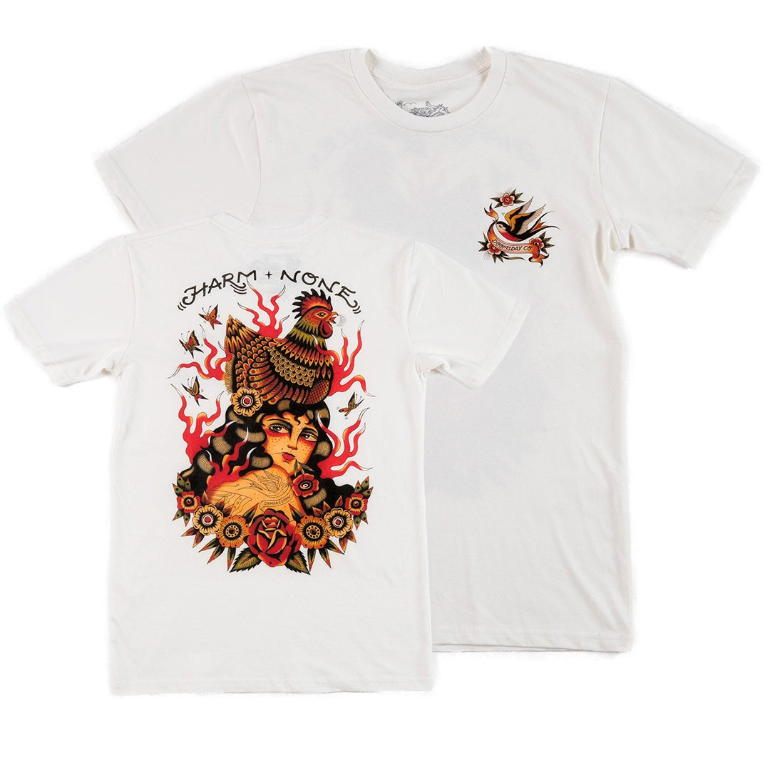 Samantha Fung Harm None Off White T-shirt