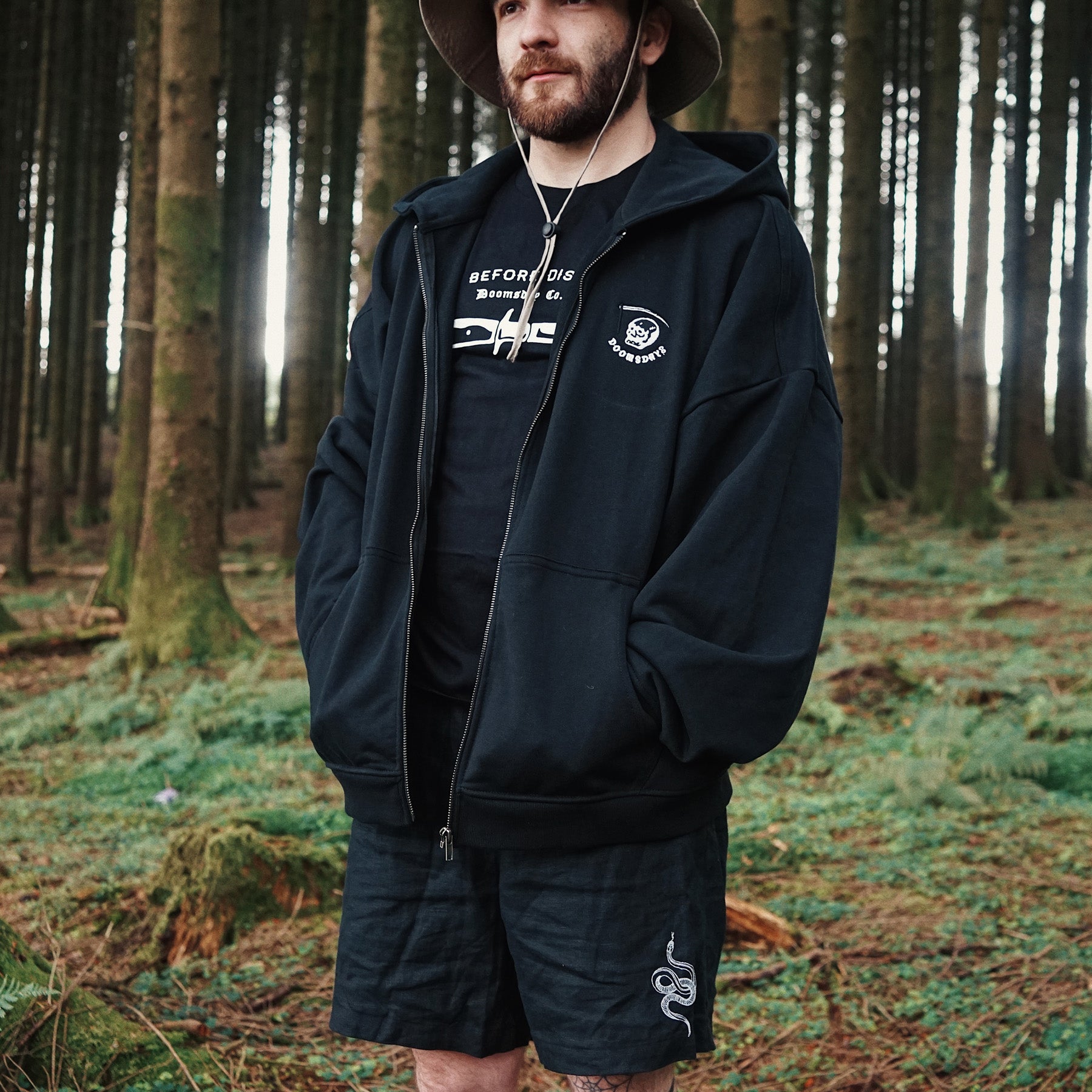 Baldo Bonsai Grey Hoodie | Japanese Tattoo Inspired Clothing