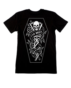 Been Better Skele Black T-Shirt