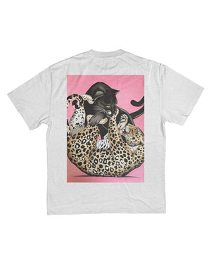 Jaguar Play Heavy Faded White T-Shirt