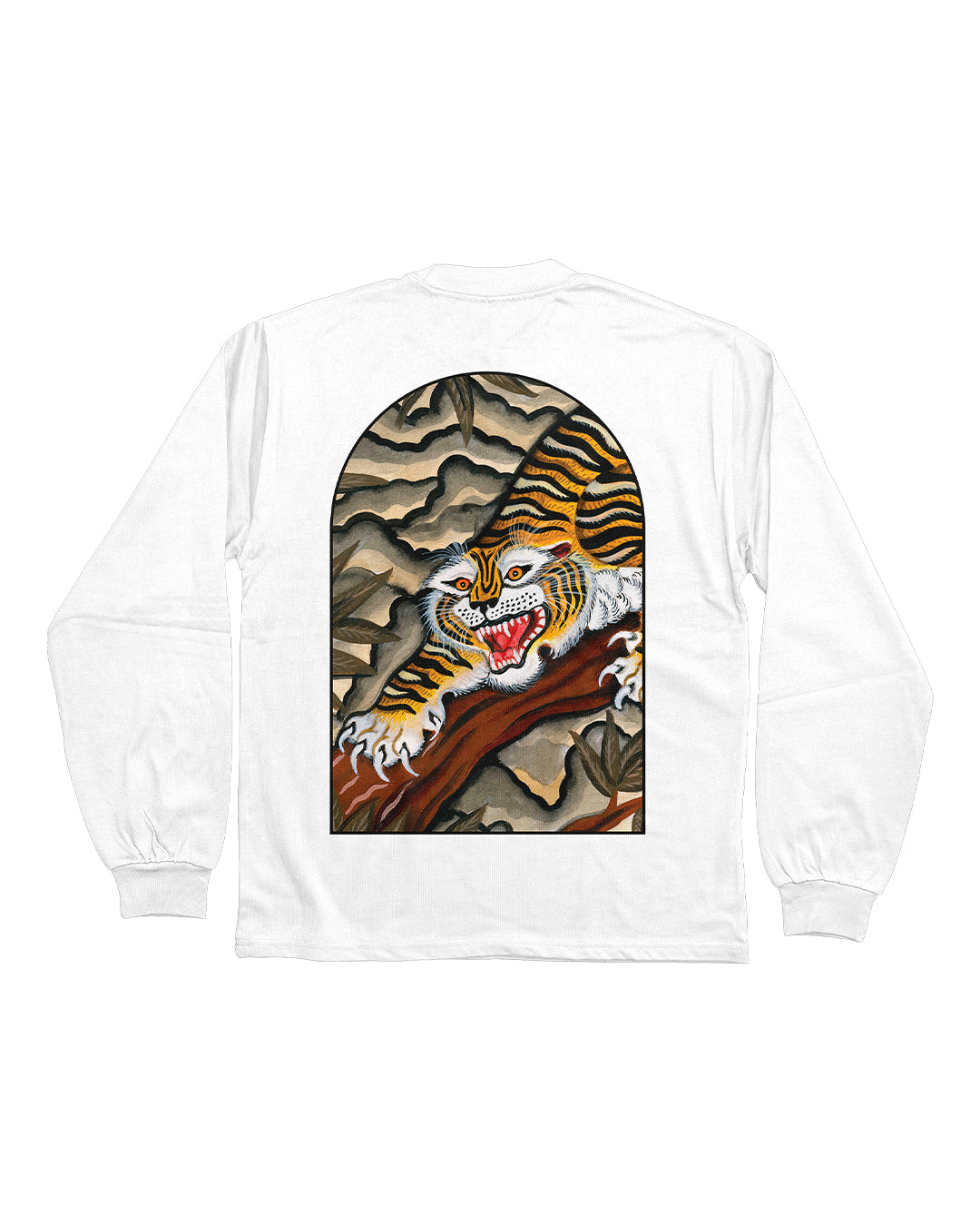 Daniel Lacalle Tiger White Heavy Long Sleeve