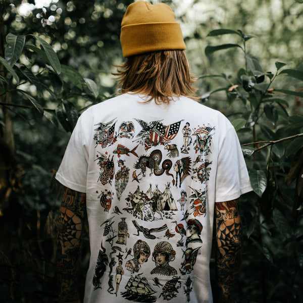 Pain1666 Flash T-shirt | Traditional Tattoo Inspired | Graphic T