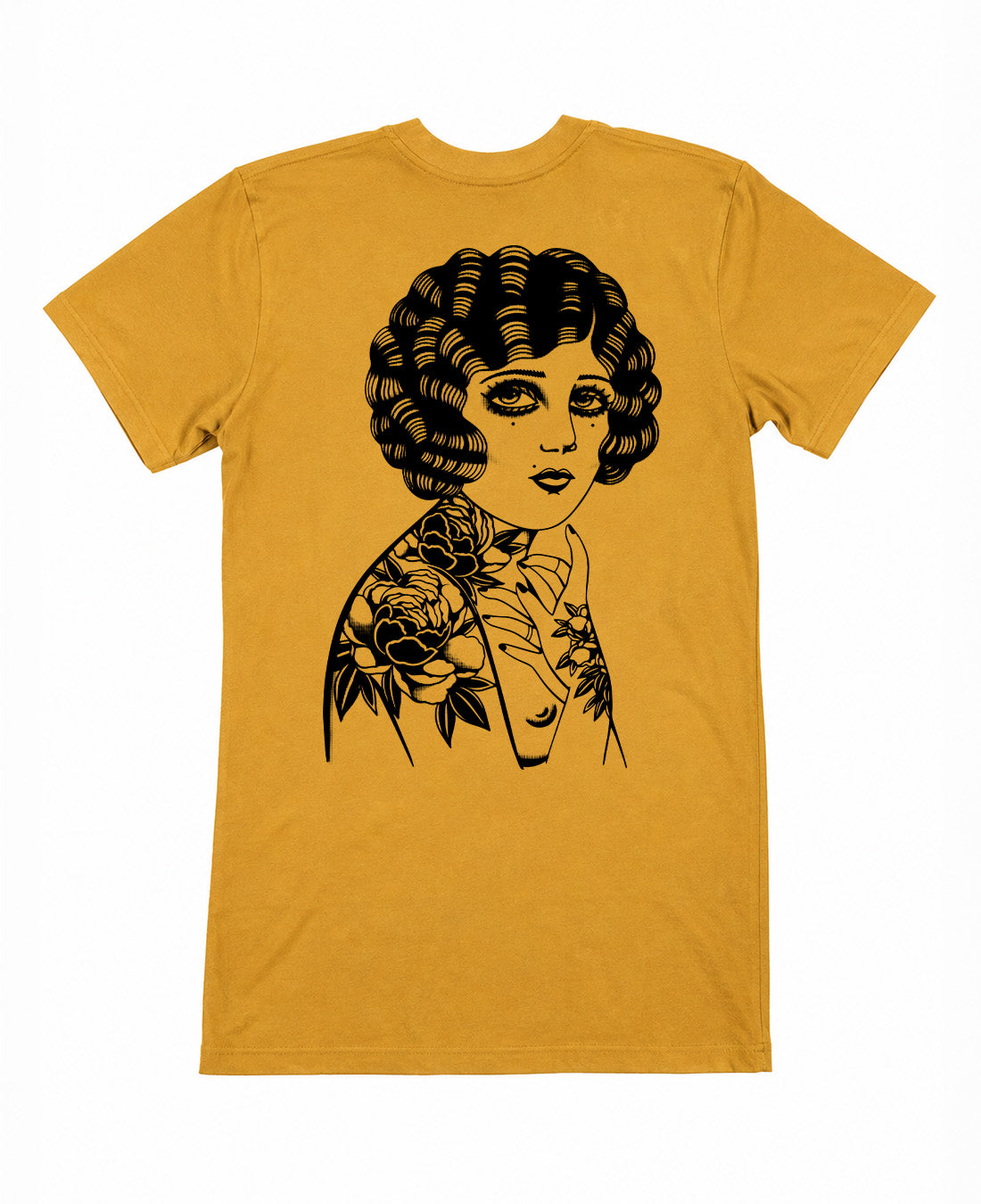 Peony Lady Mustard T-Shirt