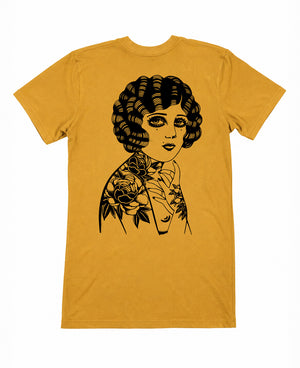 Peony Lady Mustard T-Shirt