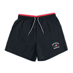 Rose Black Swim Shorts