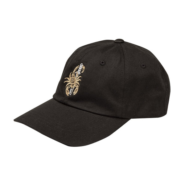 Lyprerazy Men's Scorpion Embroidery Baseball Cap - 100% Cotton, Adjustable, Black, Size 7