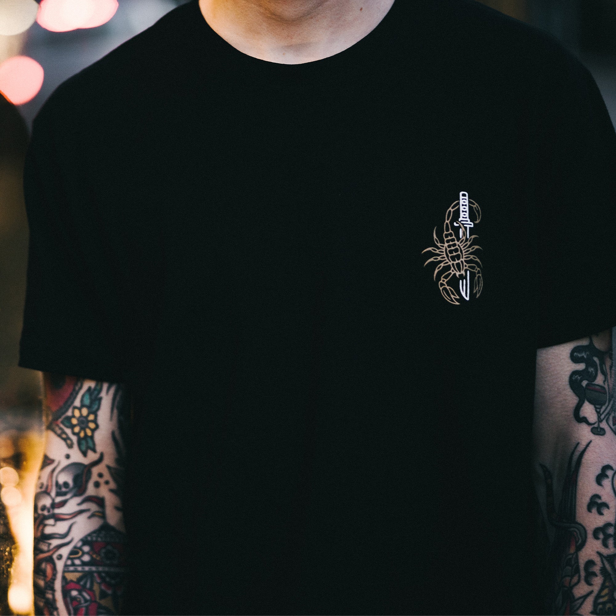 Scorpion Black T-shirt | Graphic T-shirt | Tattoo Inspired