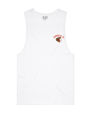 Snake & Skull White Vest