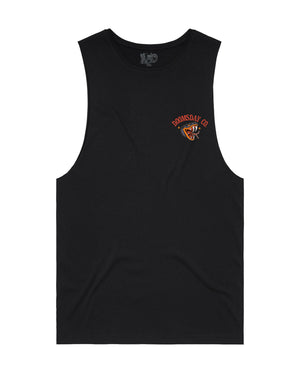 Snake & Skull Black Vest