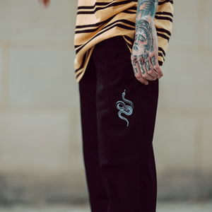 Snake Black Work Trousers