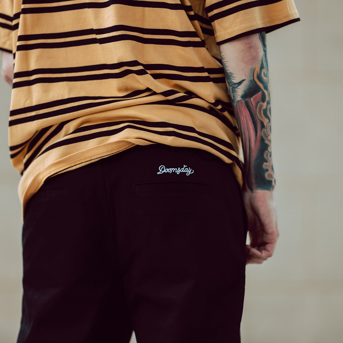 Snake Black Work Trousers