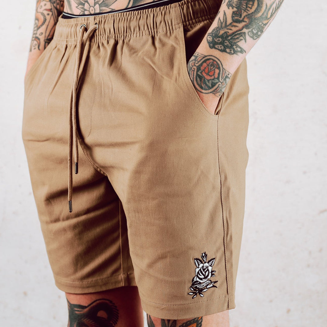 B+W Rose Tan Walk Shorts