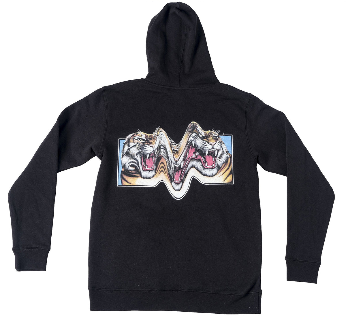 Trippy Tiger Hoodie - BLACK