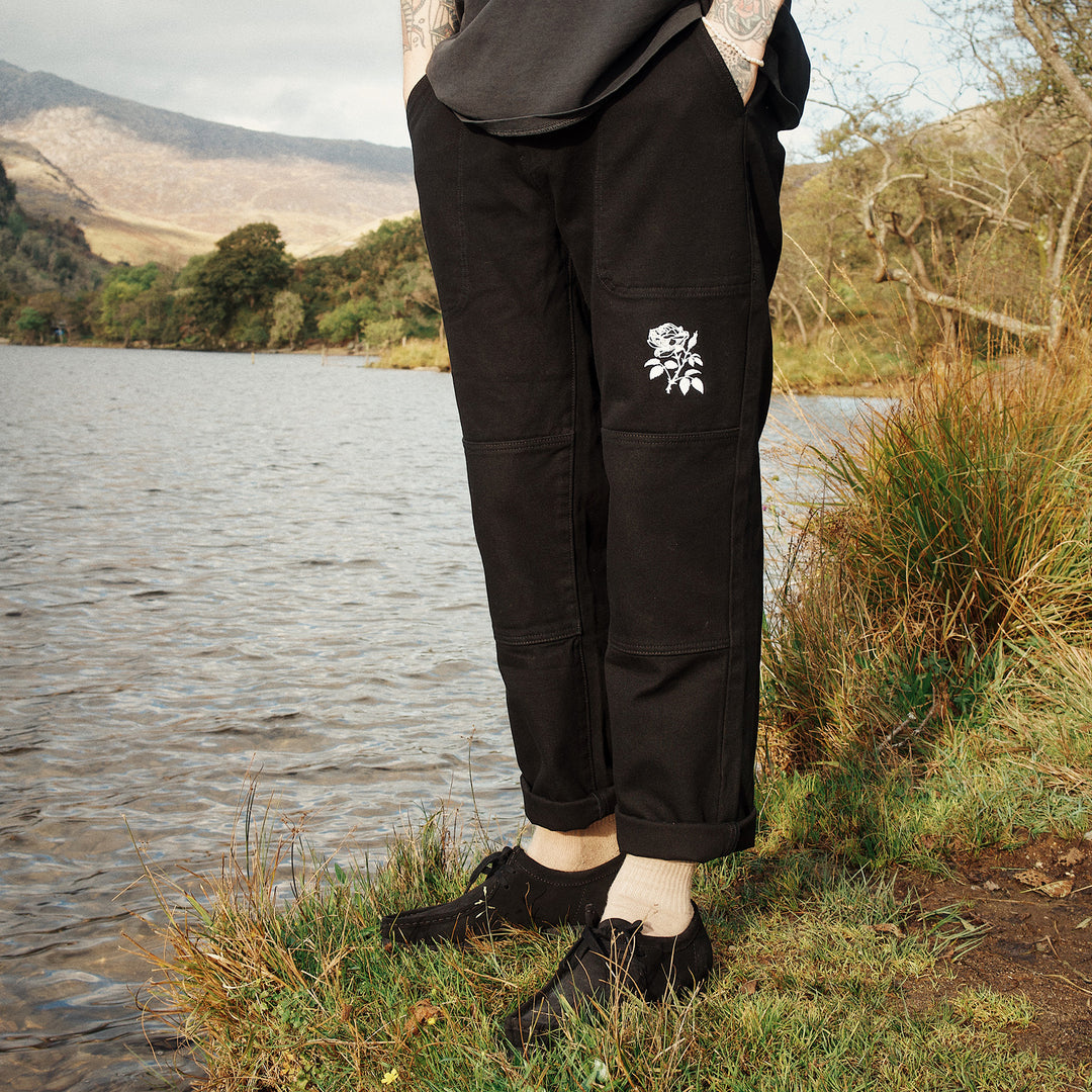 Black Canvas Trousers