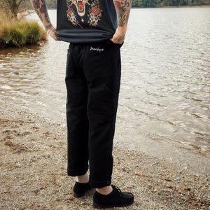 Black Canvas Trousers