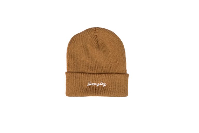 Doomsday classic beanie - doomsdayco brown classic beanie