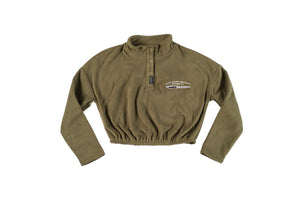 Death before dishonour olive cropped hoodie - doomsdayco cropped hoodie