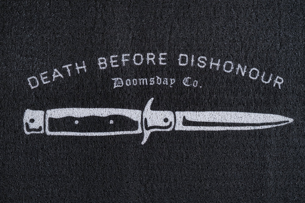 Death Before Dishonour Door Mat