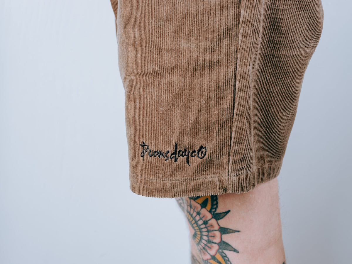 Doomsday Corduroy Shorts - Brown