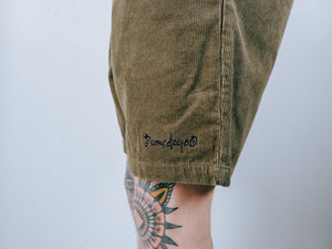 Doomsday Corduroy Shorts - Army Green