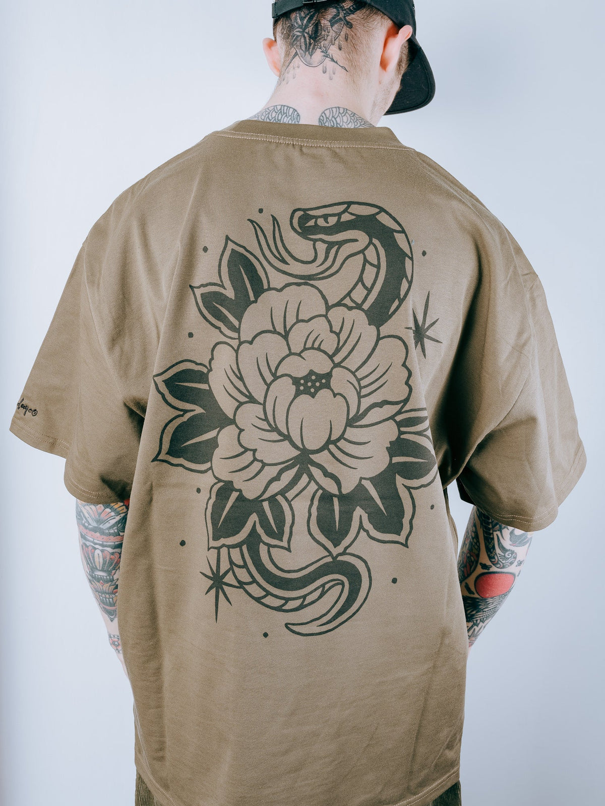 Snake Heavy T-shirt - Brown