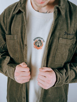 Essential Corduroy Shirt - Army Green