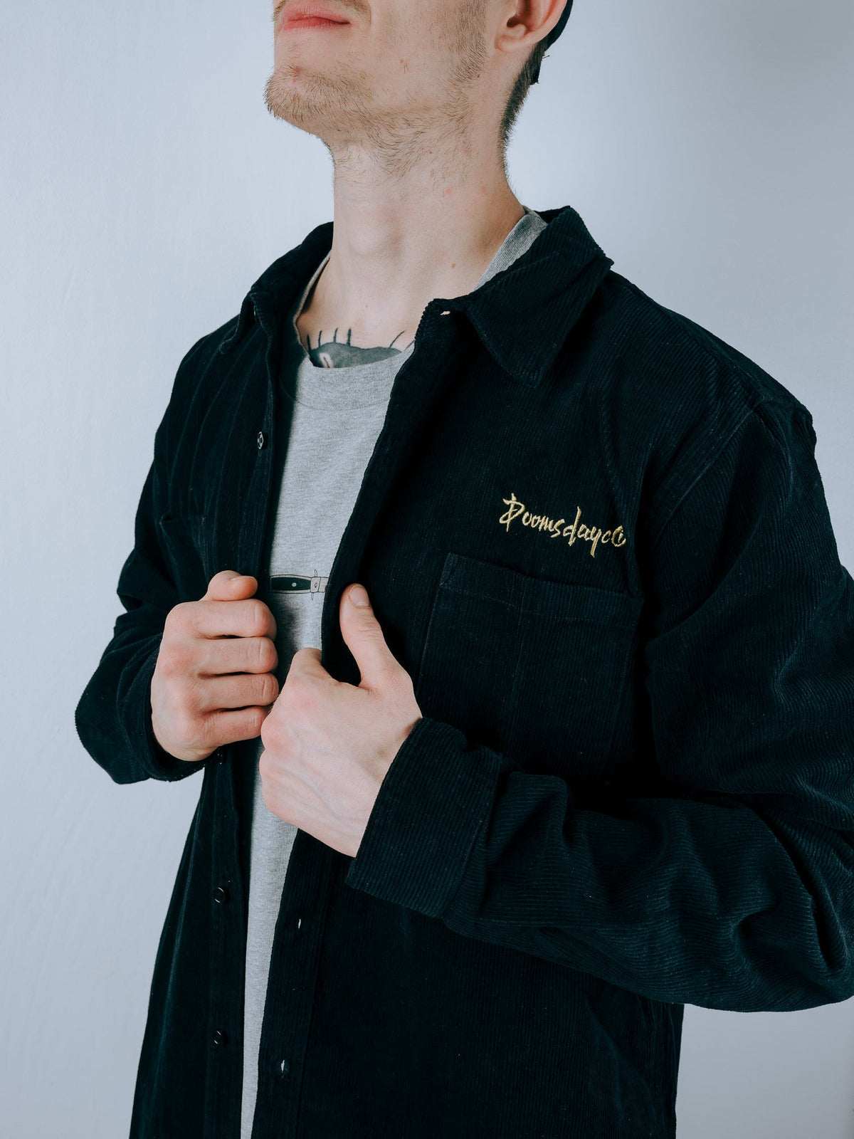 Essential Corduroy Shirt - Black