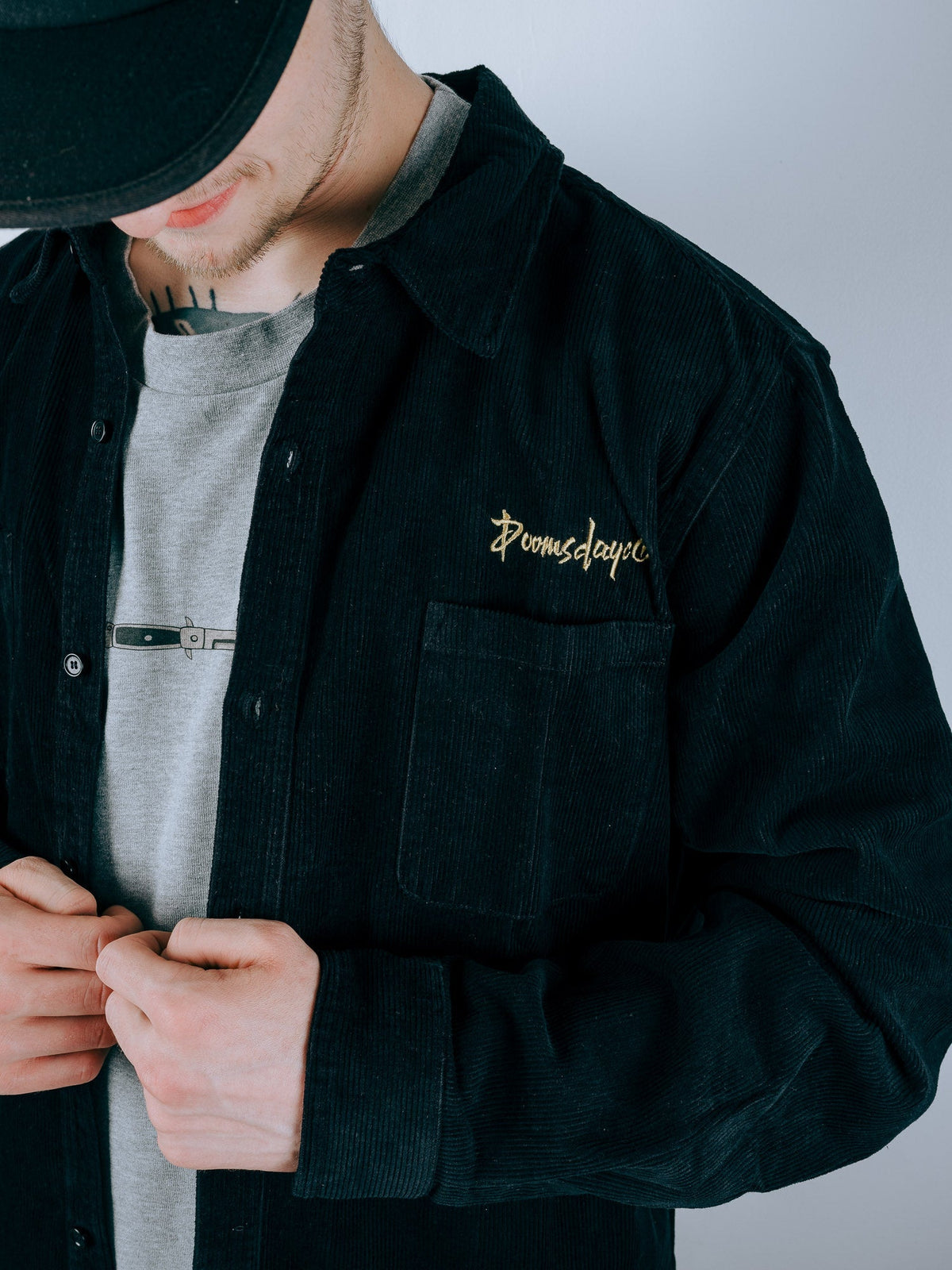 Essential Corduroy Shirt - Black